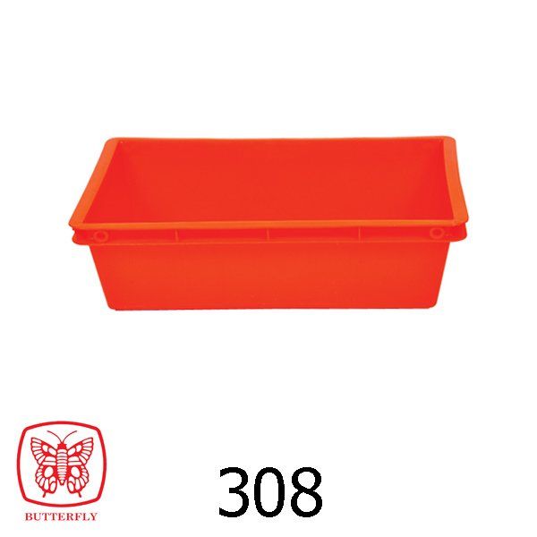 Rectangular plastic basin