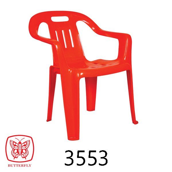 plastic armrest chair