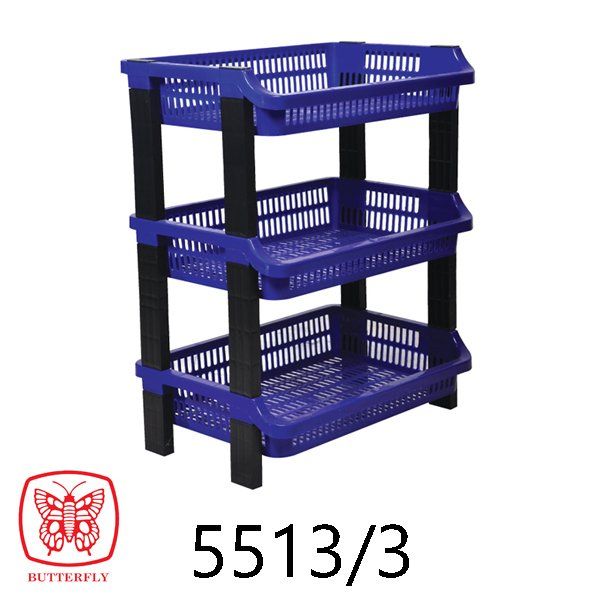 3 tier plastic rack