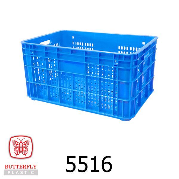 Plastic Crate Stackable 5516