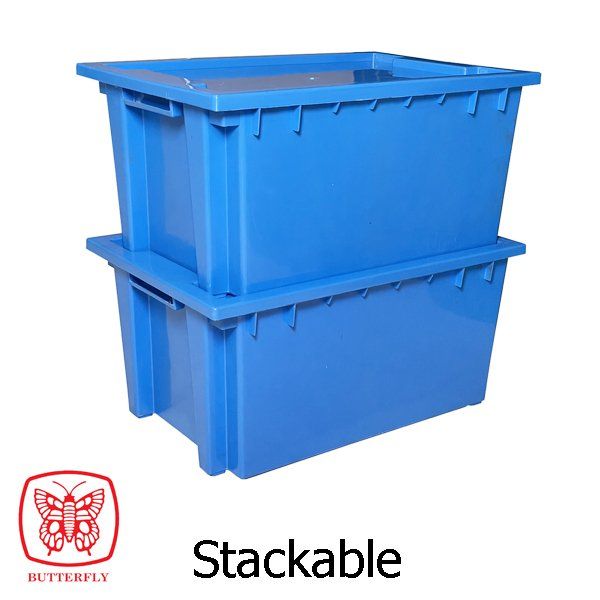 plastic crate with cover