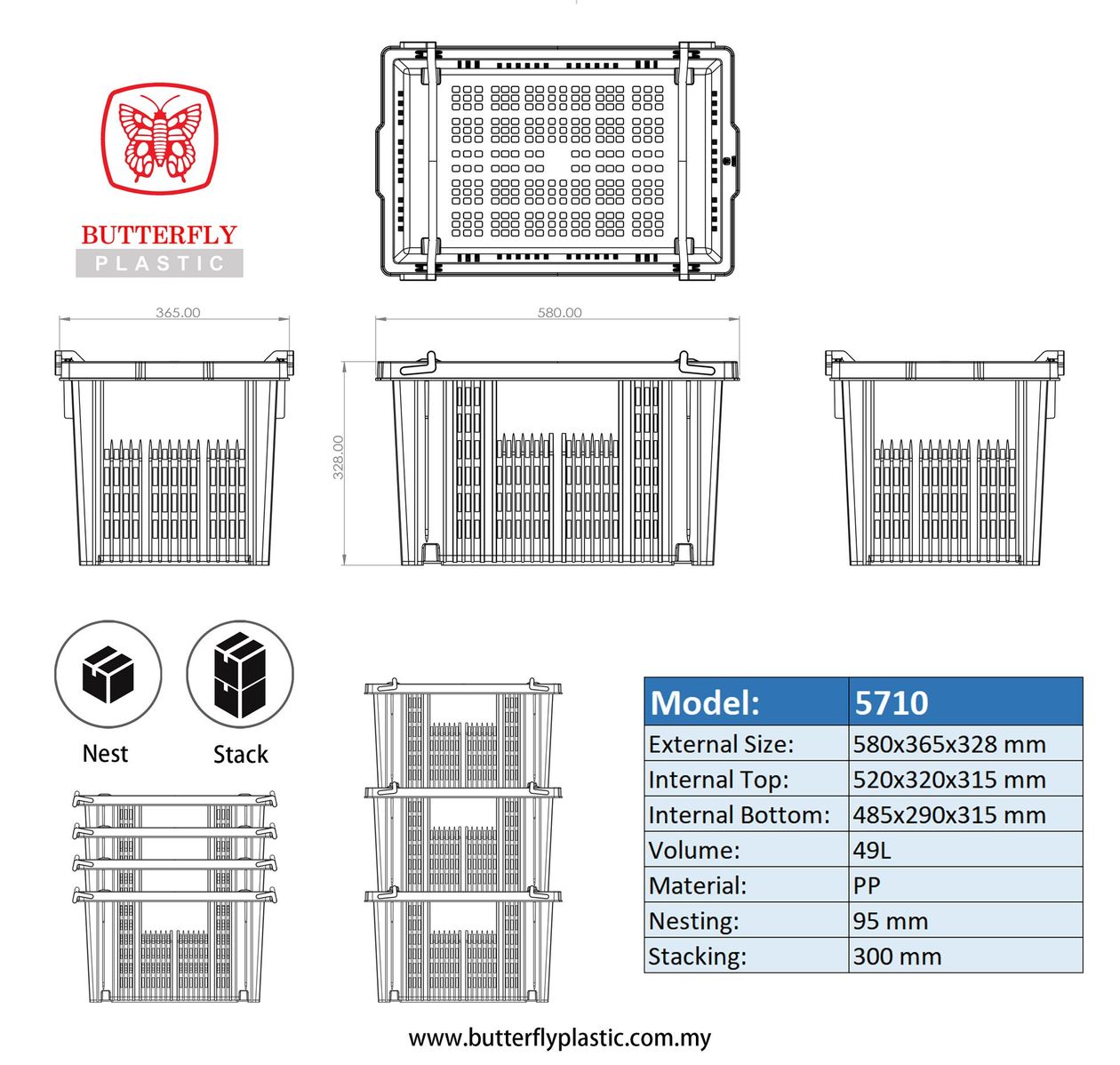 vegetable basket 5710