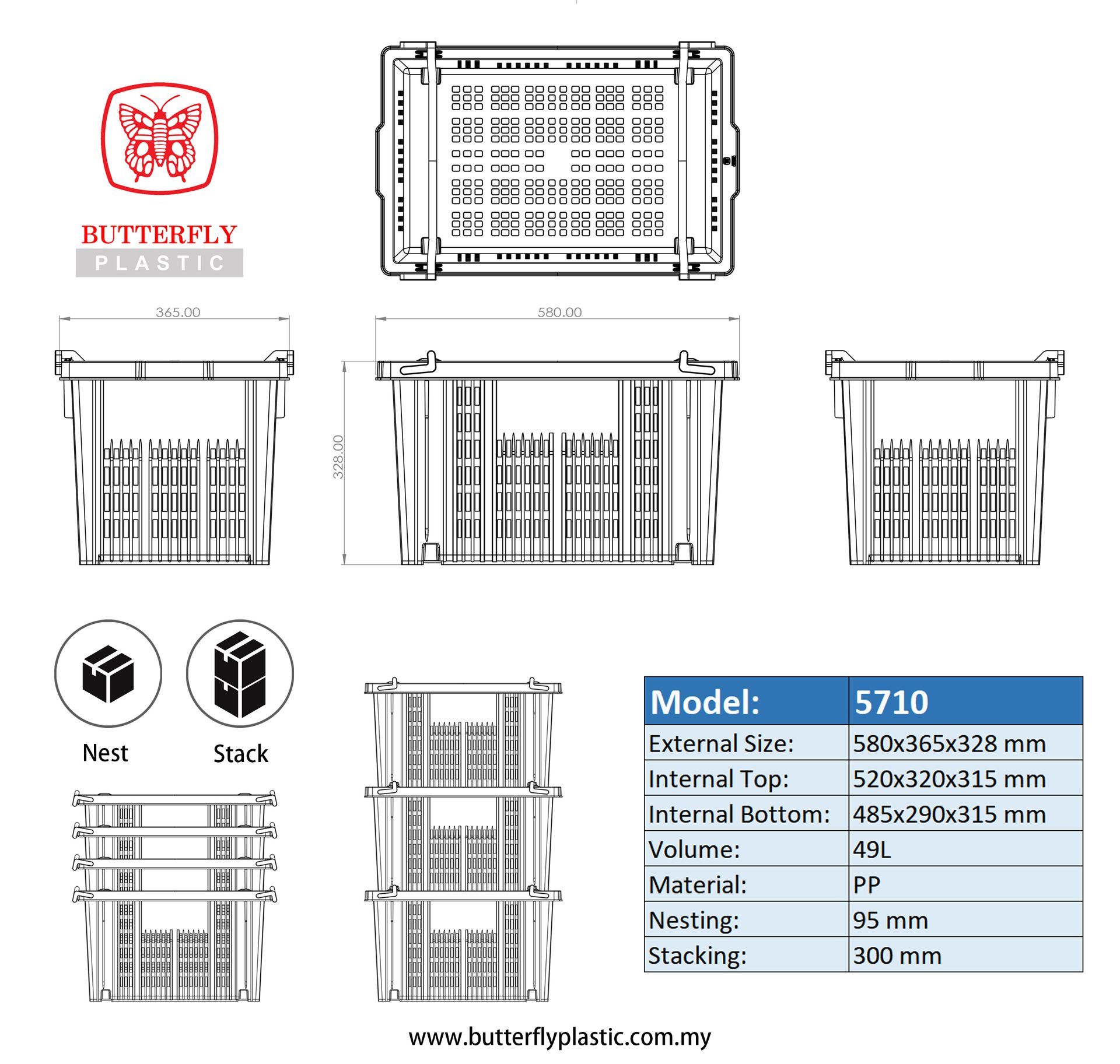 vegetable basket 5710
