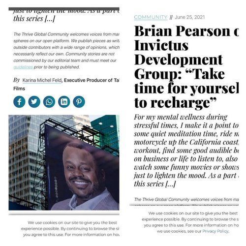Article about Brian Pearson of Invictus Group