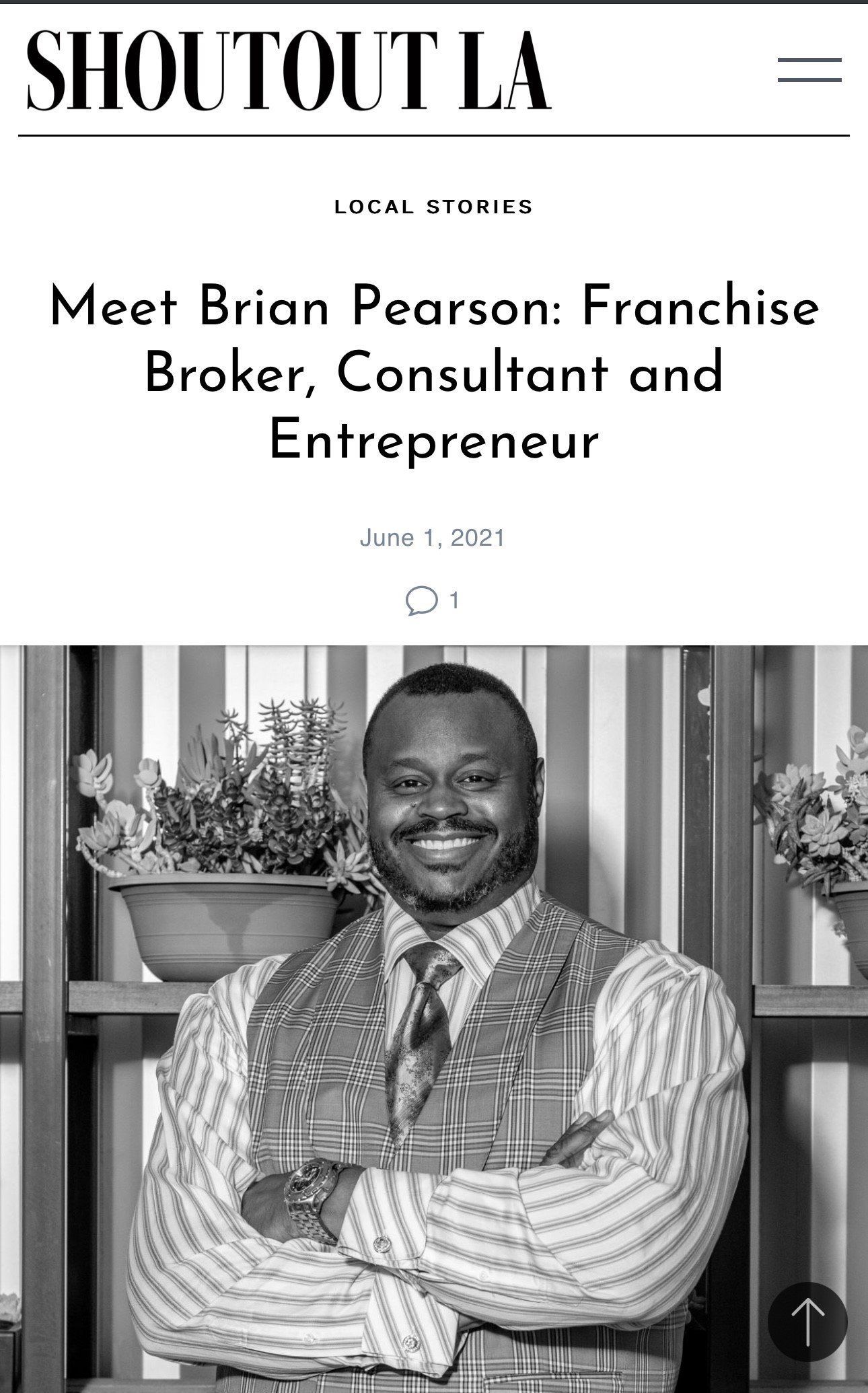 Brian Pearson in Shoutout LA article