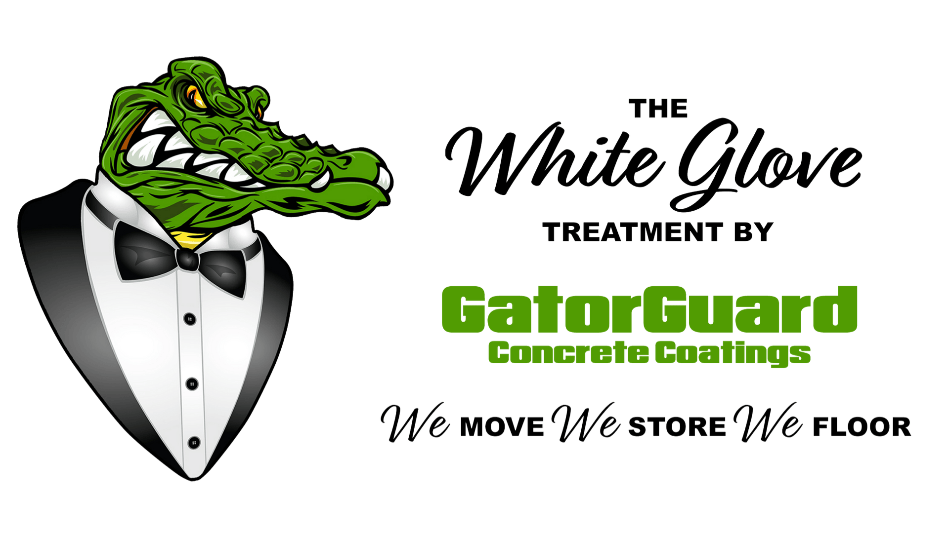 Logo: Alligator in tuxedo, 