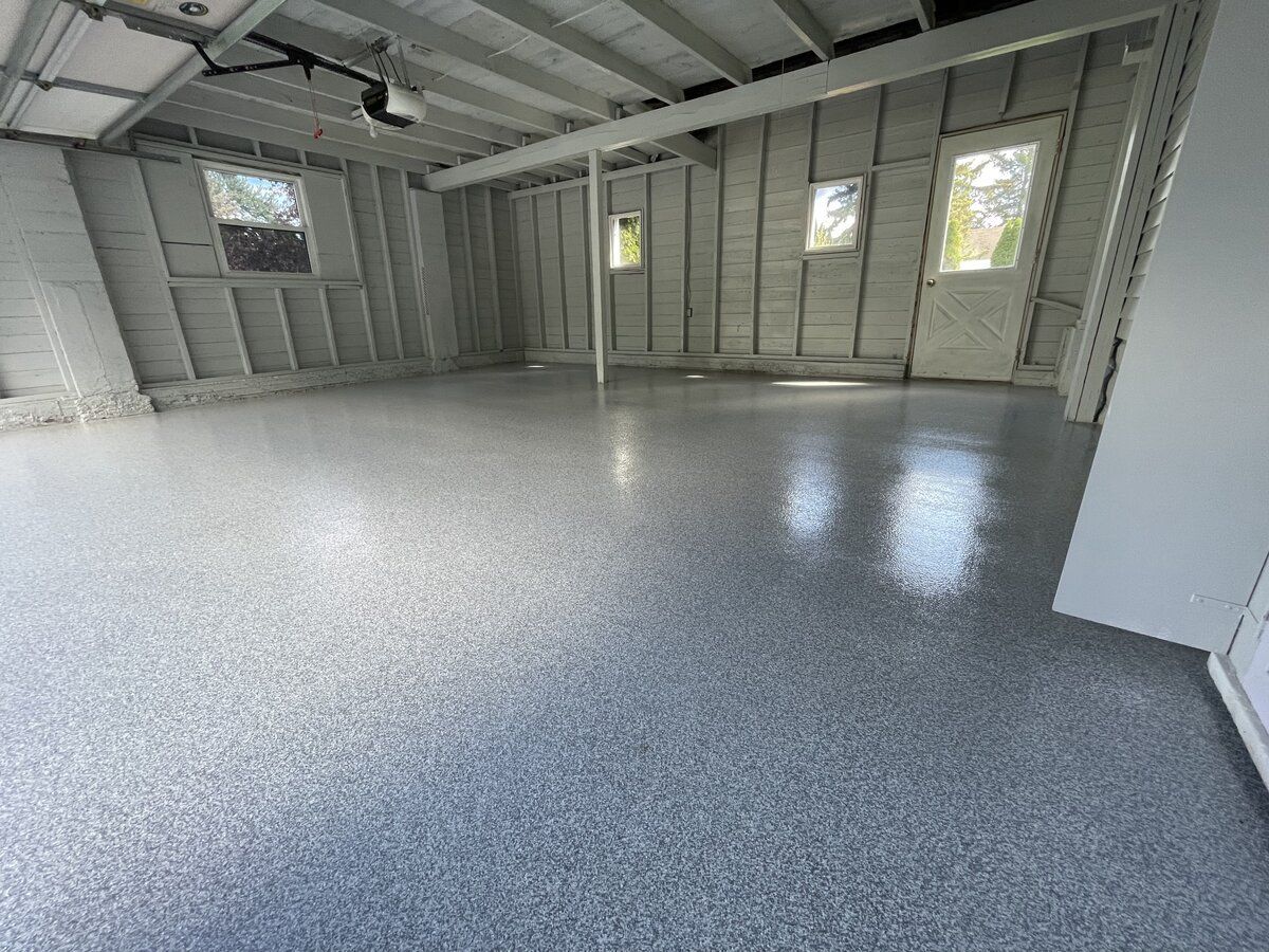 Garage floor concrete coating