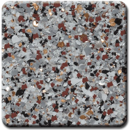 Stone Crest epoxy floor coating color sample by GatorGuard
