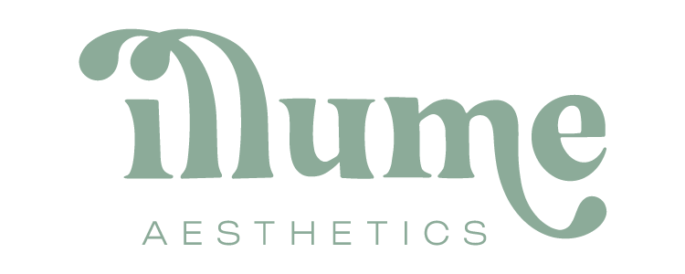 Logo for Illume Aesthetics: light green text on a white background. Text says