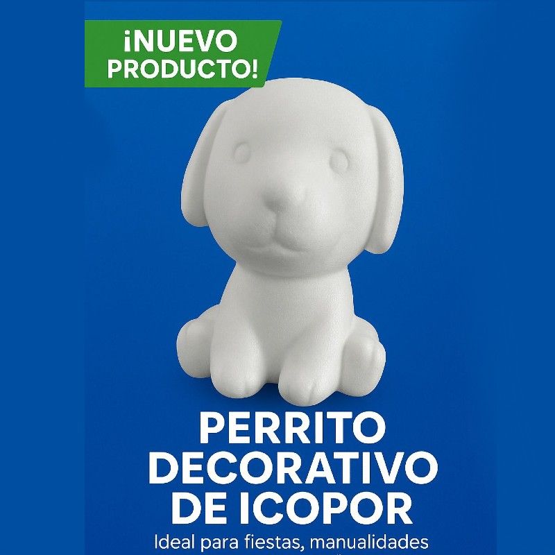 Icopor - Perrito Decorativo