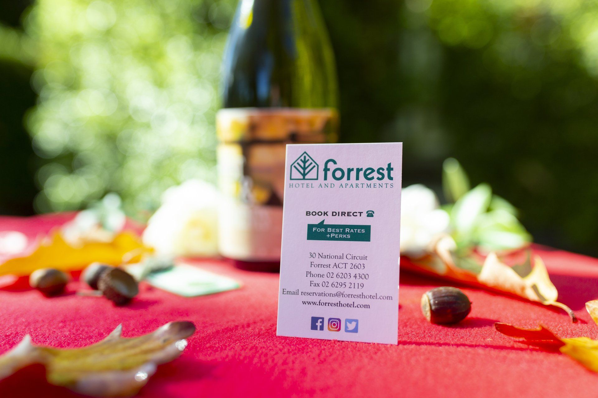 Our Forrest Champagne is a popular choice with the salmon.