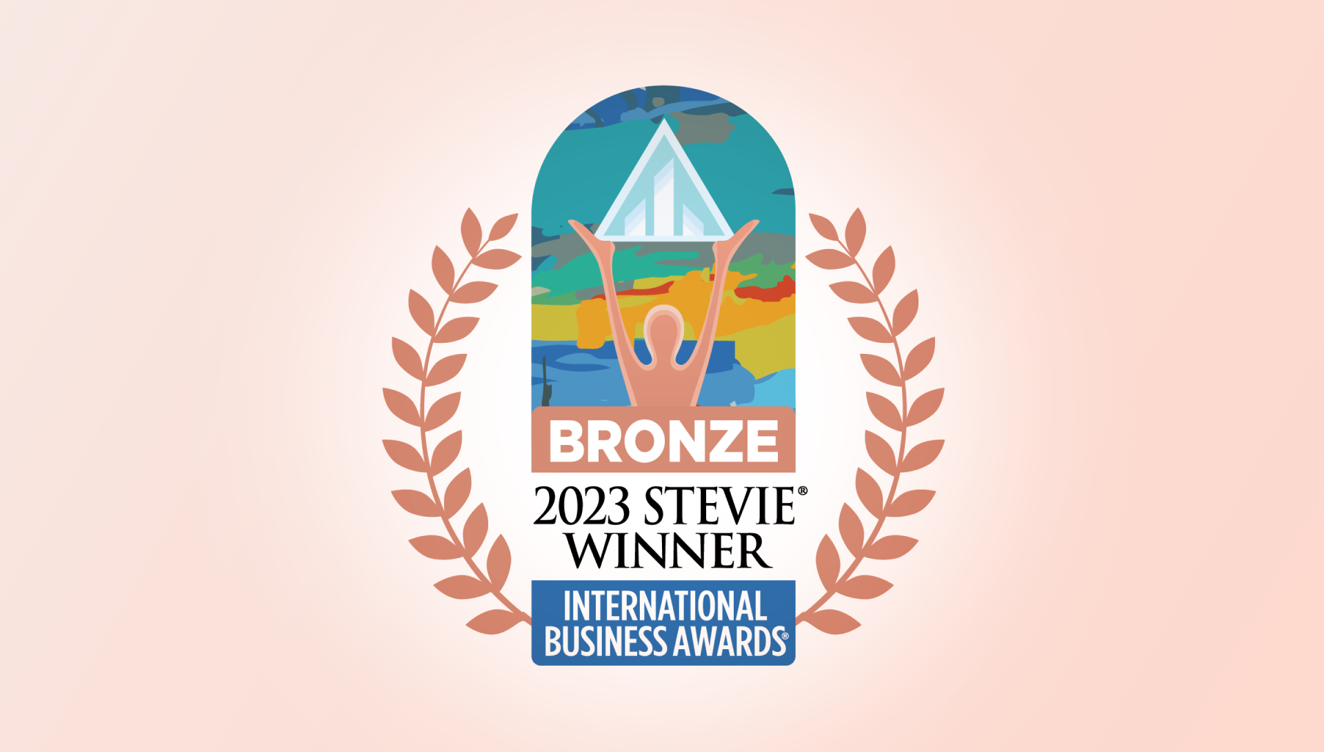 A bronze award for the 2023 stevie winner international business awards.