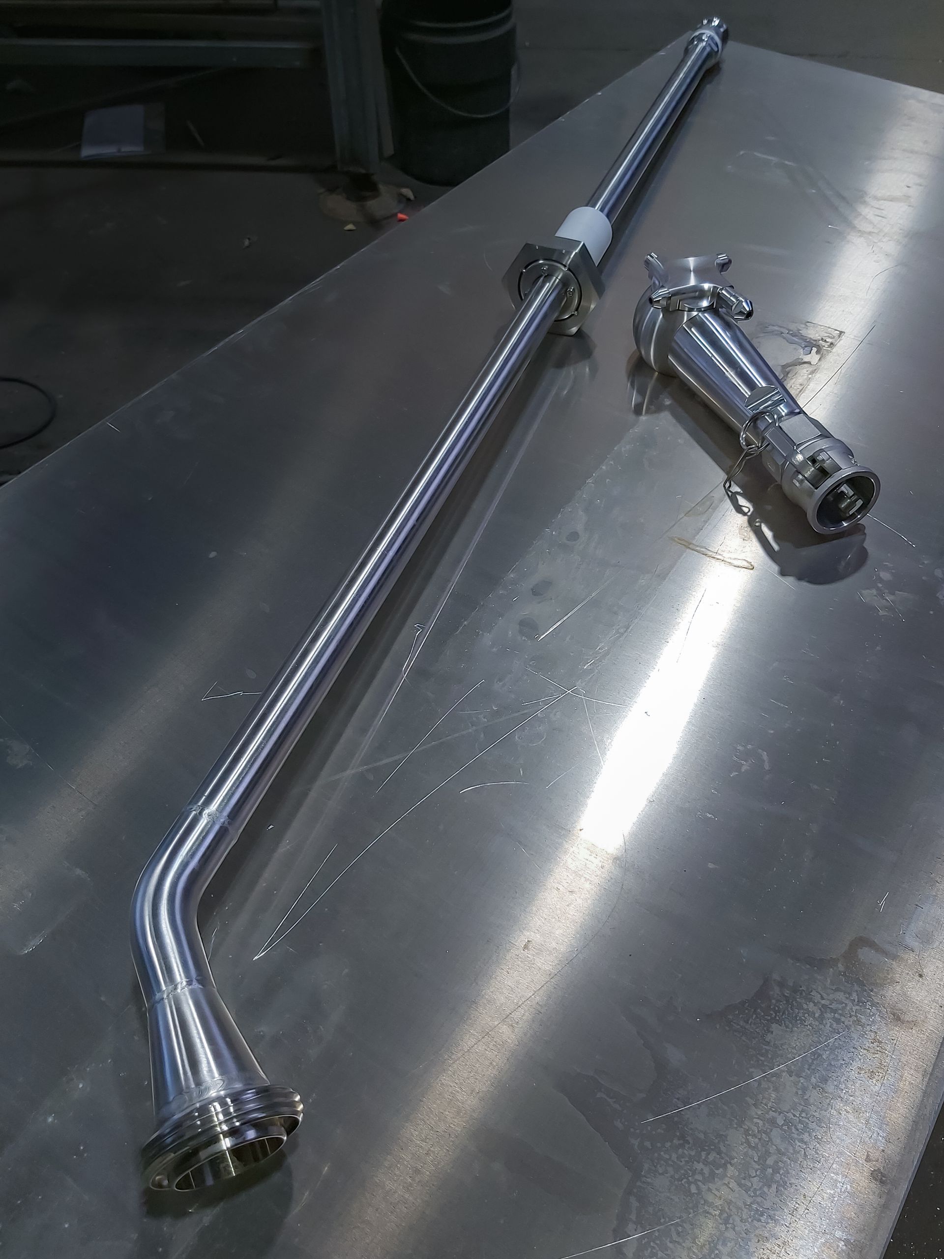 Stainless steel winery fittings at Marlborough winery, fabricated by GME Tradetech Engineering in Blenheim