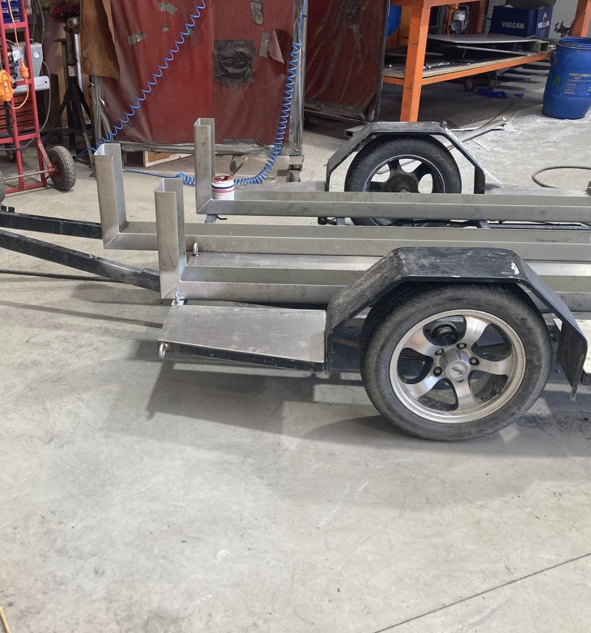 Trailer alteration for motorbikes, GME Tradetech Engineering, Marlborough