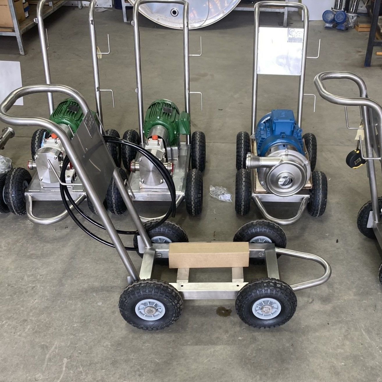 Pump Trolley's, GME Tradetech Engineering, Marlborough