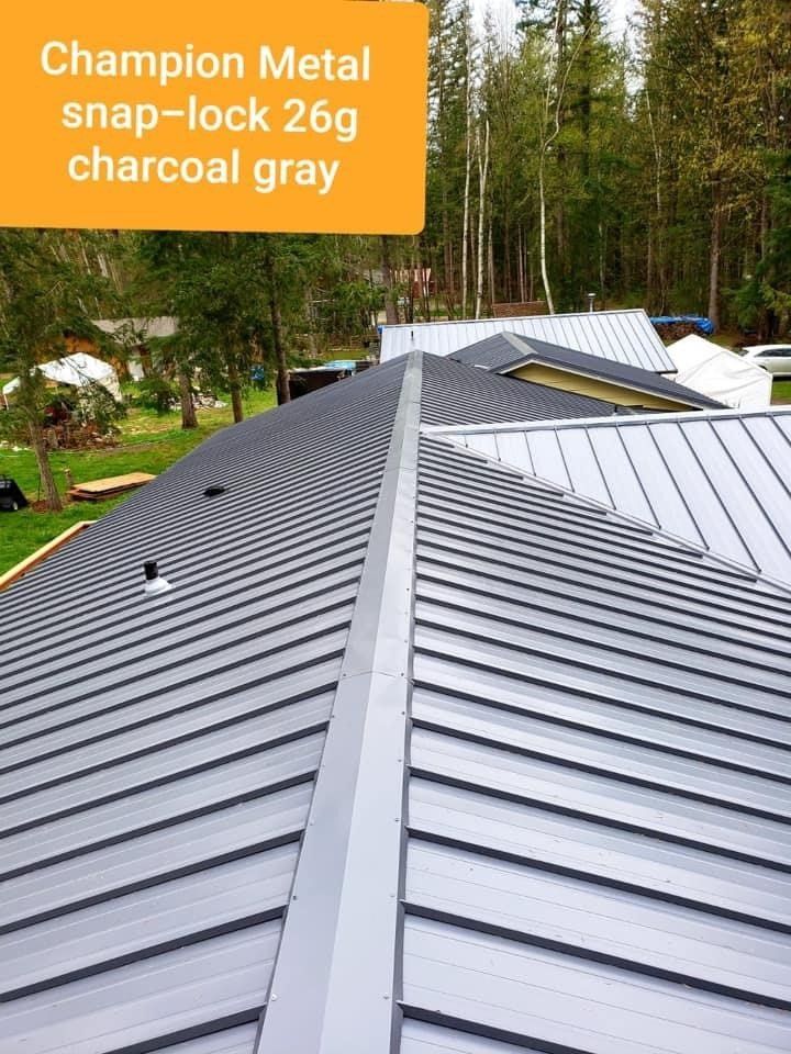 Champion Metal Charcoal Gray — Bellingham, WA — Mt Roofing Services LLC