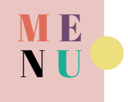 A colorful logo for me nu with a yellow circle in the middle.