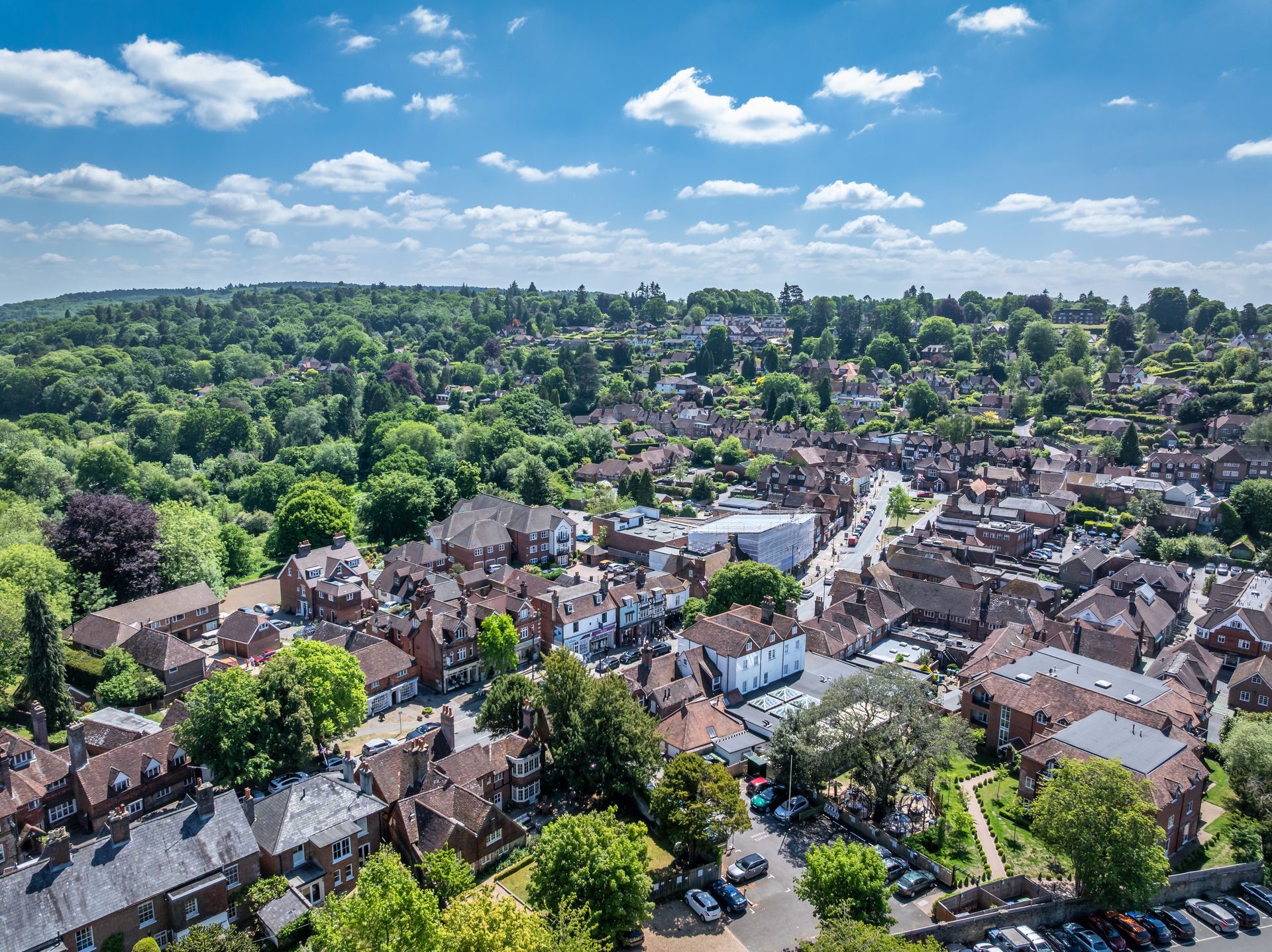Haslemere aerial view