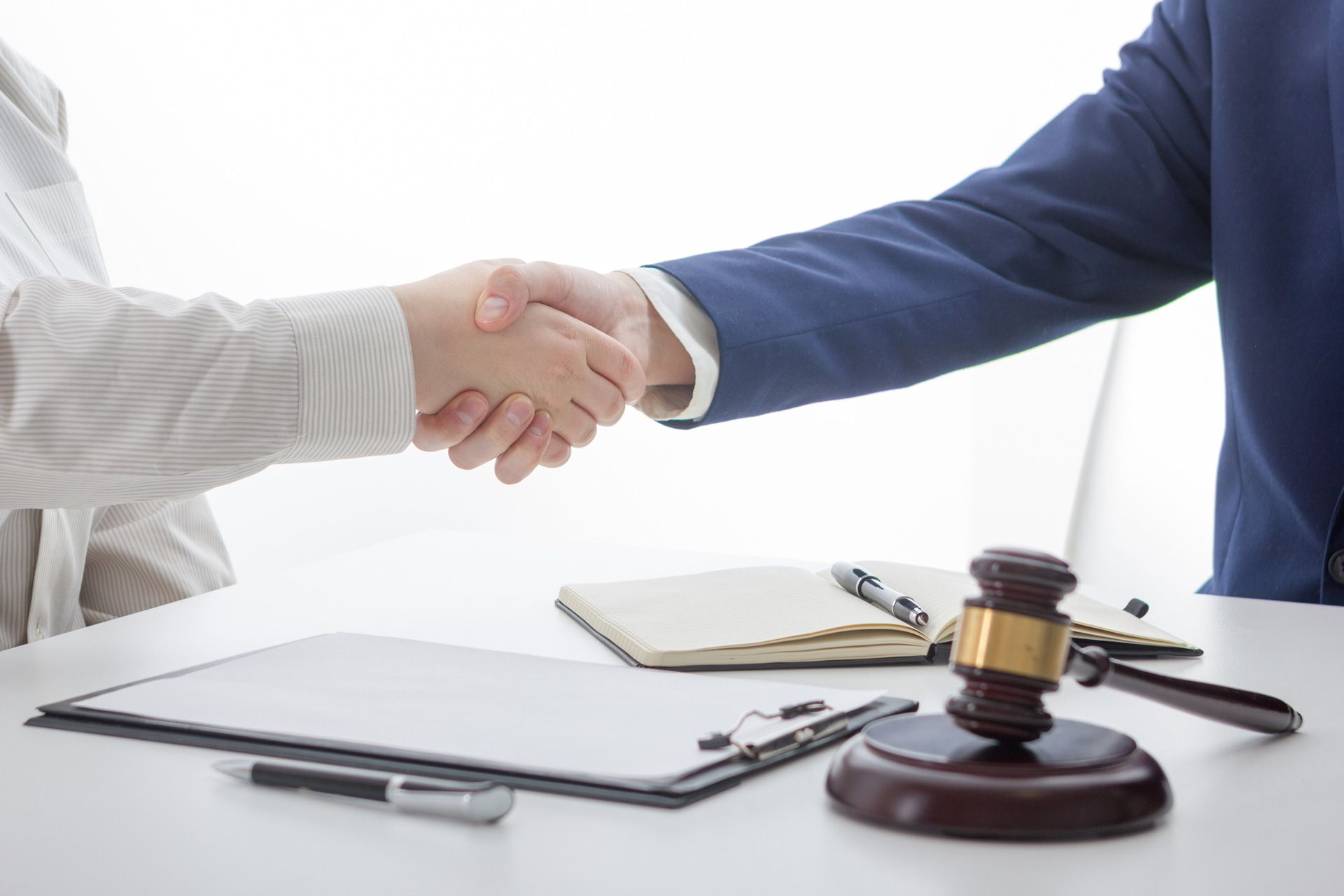 Client and Attorney Shaking Hands — Mount Gambier, SA — Kyrimis Lawyers