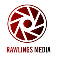 Rawlings Media logo featuring bold typography, representing professional marketing and content creation services aimed at growing businesses and establishing a polished online digital presence.