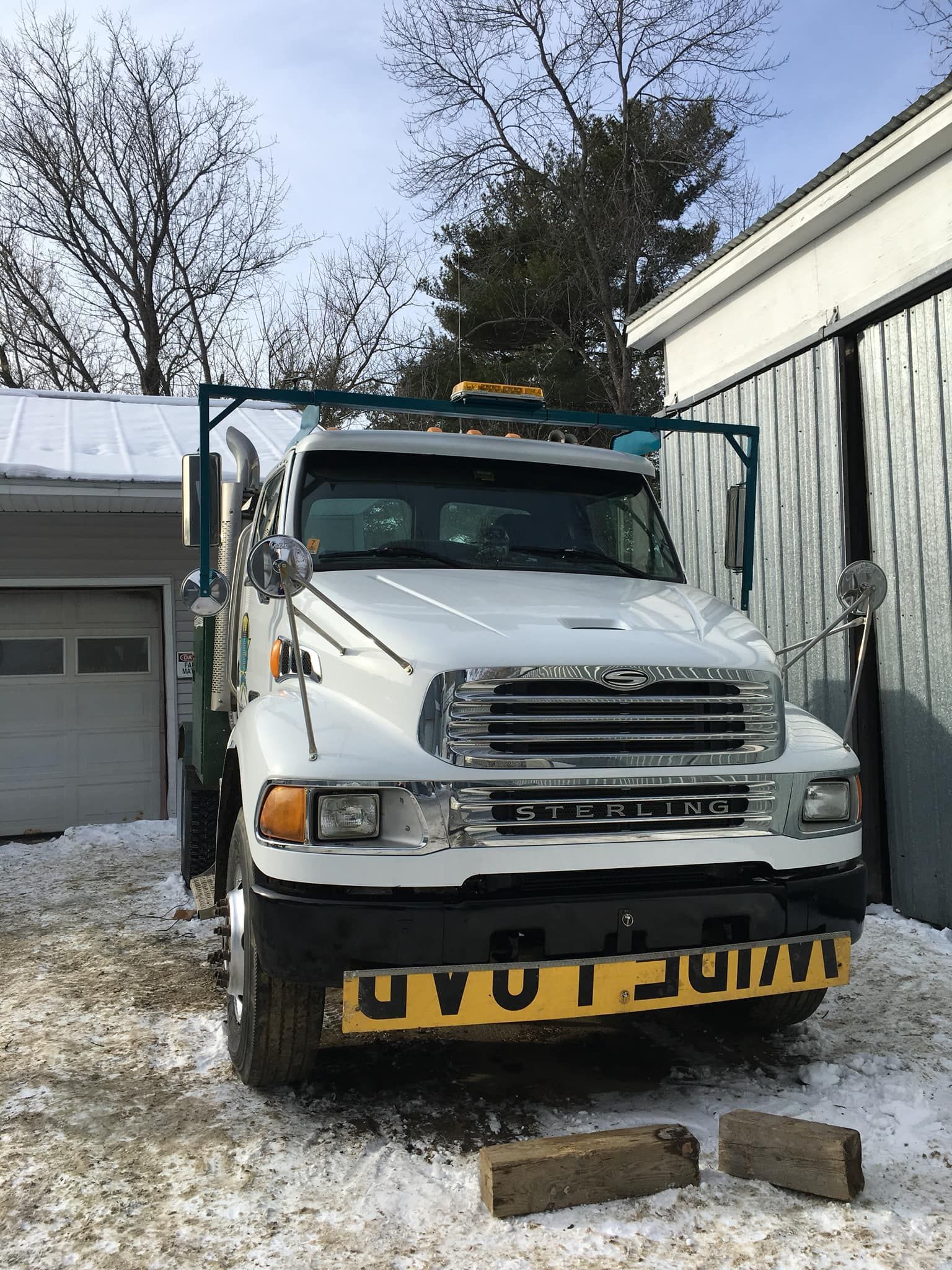 White Sterling truck with 