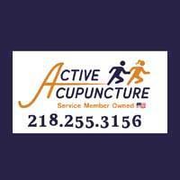 Logo for Active Acupuncture: Orange cursive 