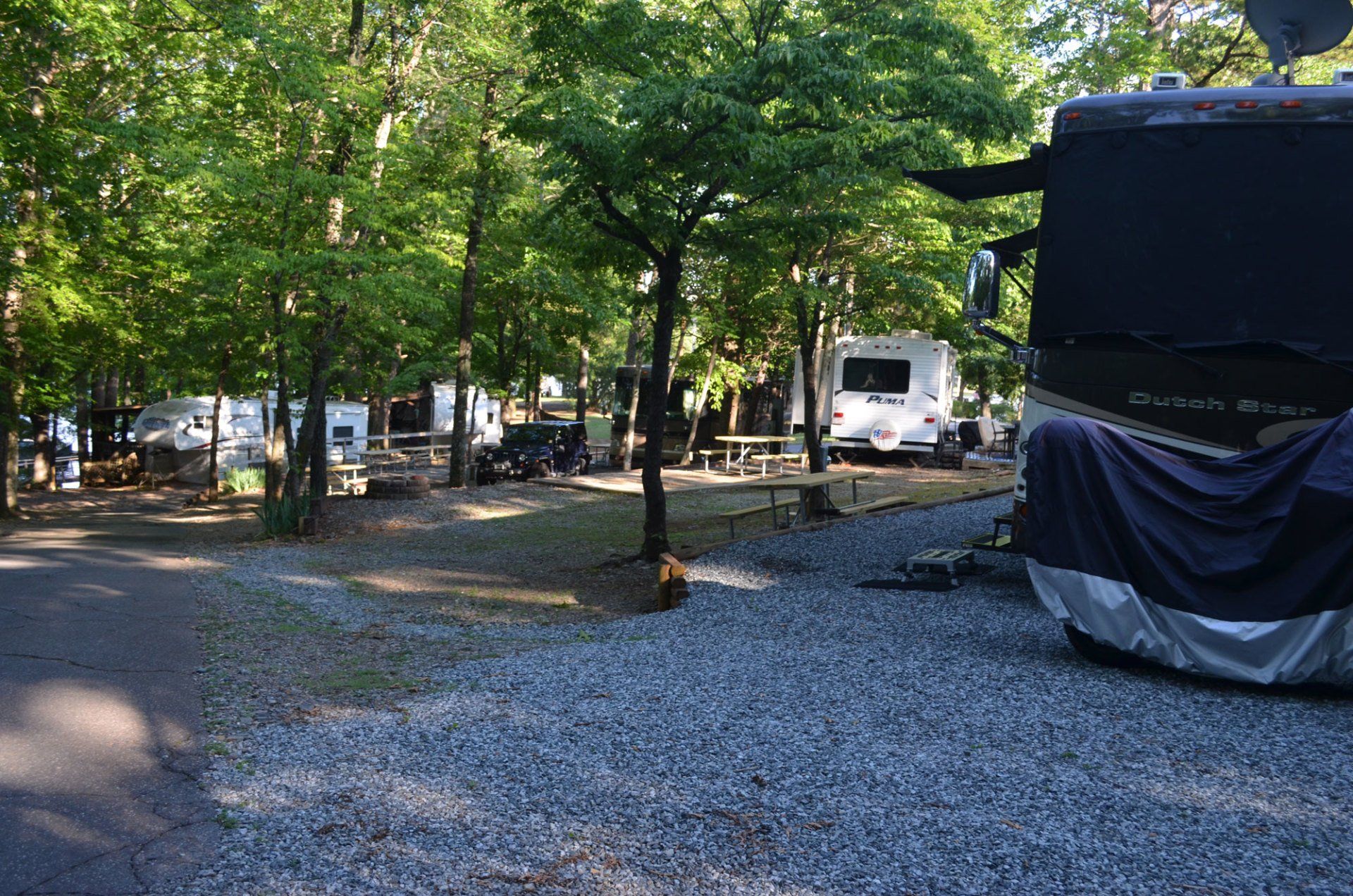 rv sites at High Rock Lake Campground