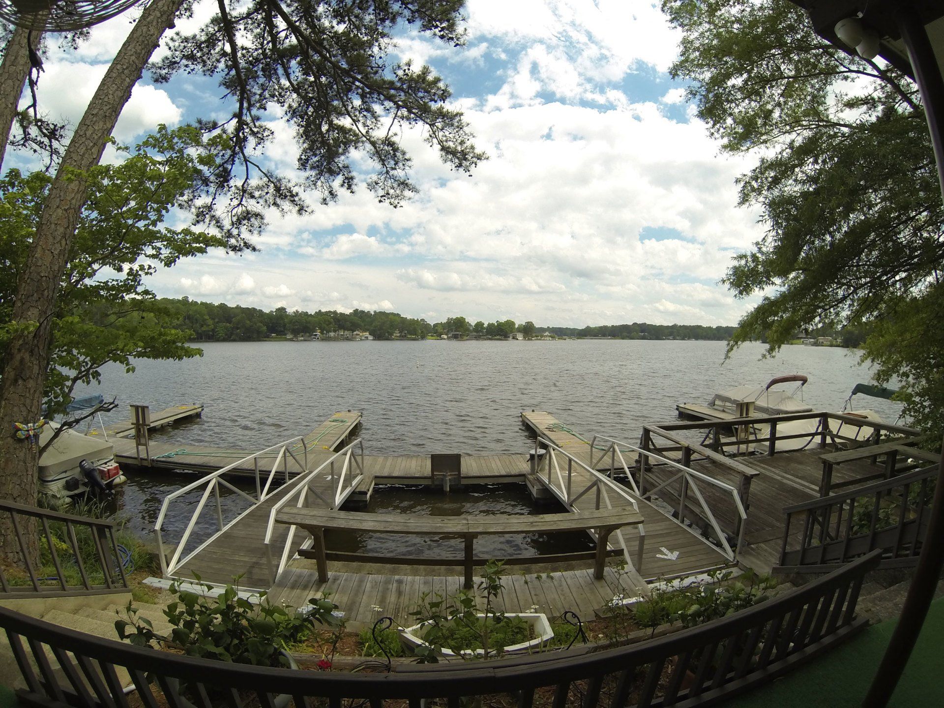 View from dock at High Rock Lake Campground