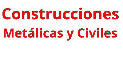 Las palabras construcciones metalicas y civiles estan escritas en rojo sobre fondo blanco.
