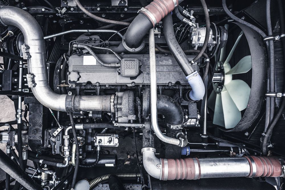 A Close Up Of A Diesel Engine With A Fan — Absolute Transmissions NQ In Hyde Park, QLD