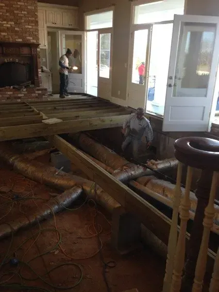 House floor foundation - Madison, MS - Bowlin Foundation Repair