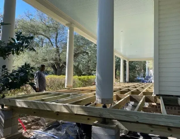 House deck repair - Madison, MS - Bowlin Foundation Repair
