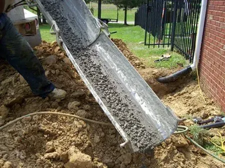 Pouring concrete - Madison, MS - Bowlin Foundation Repair