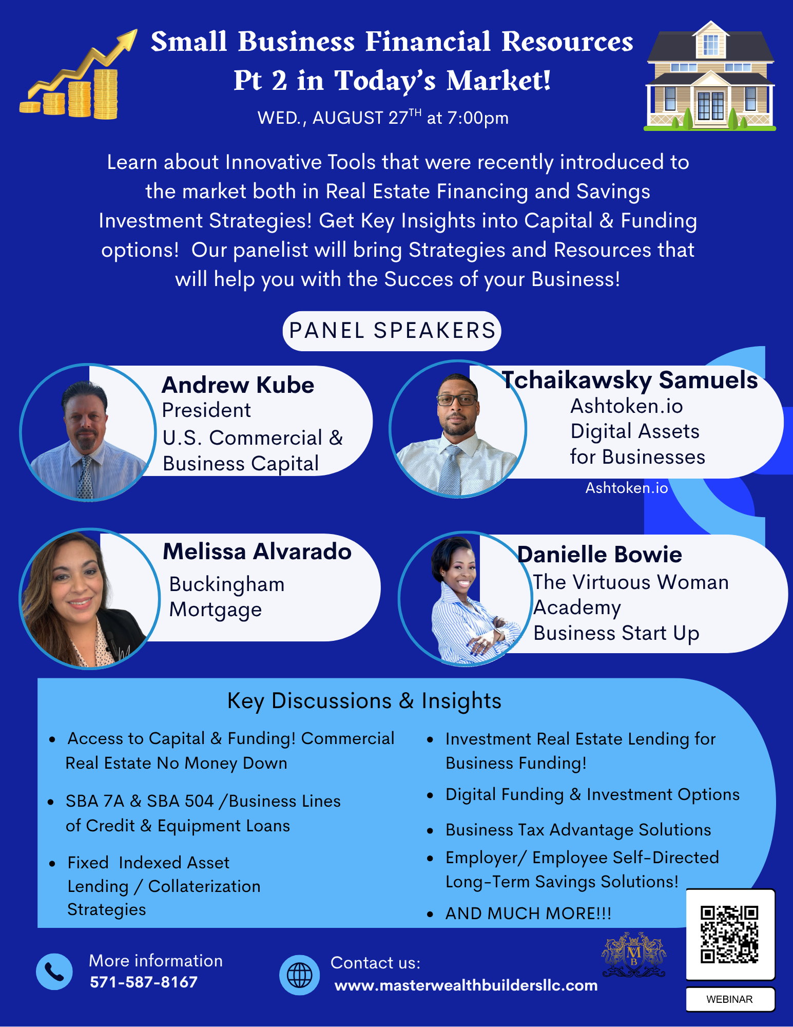 A poster for small business financial resources in today 's market