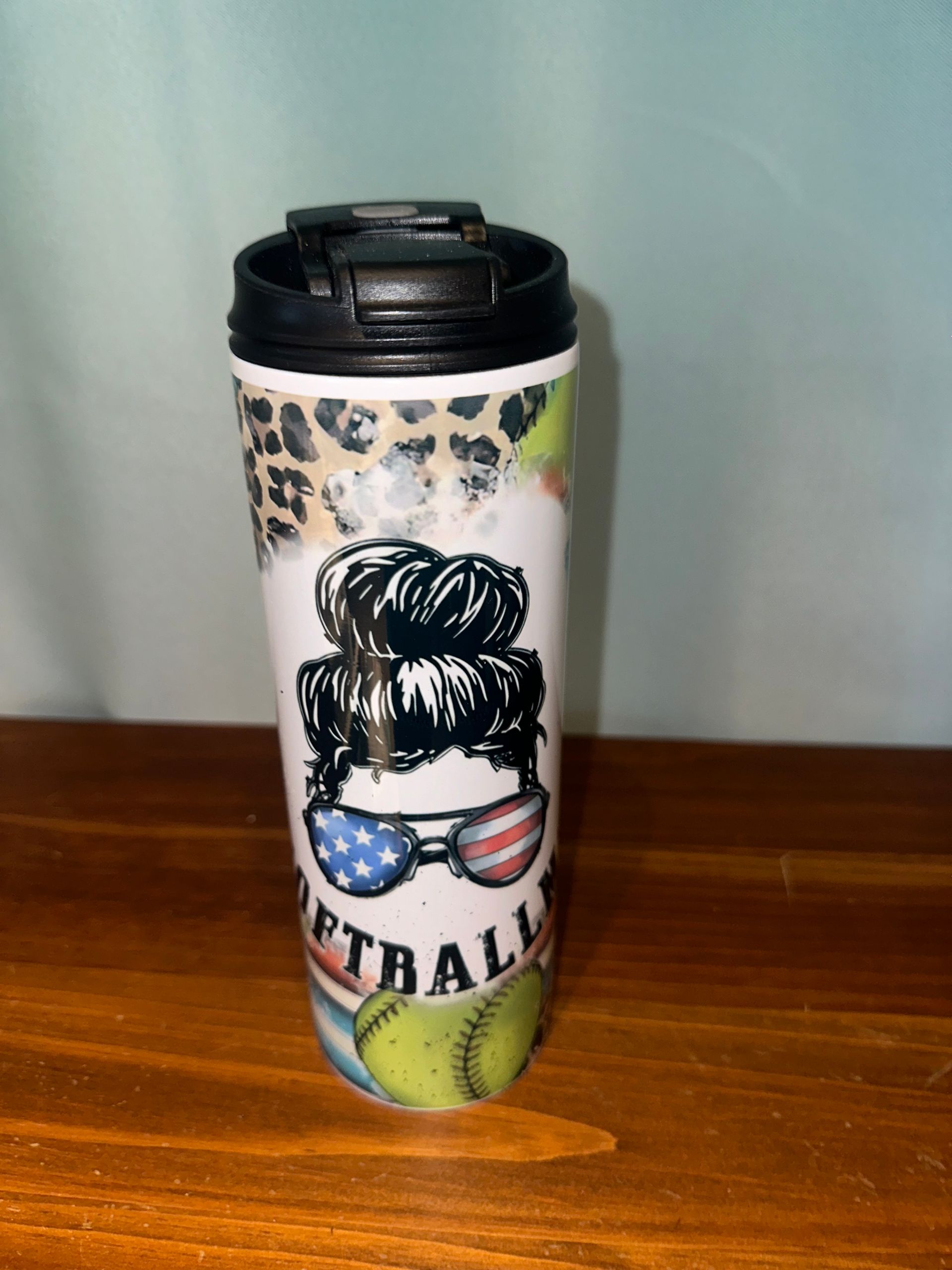 SUMMER CLEAN OUT SALE! 20oz Tumbler - #softballmom