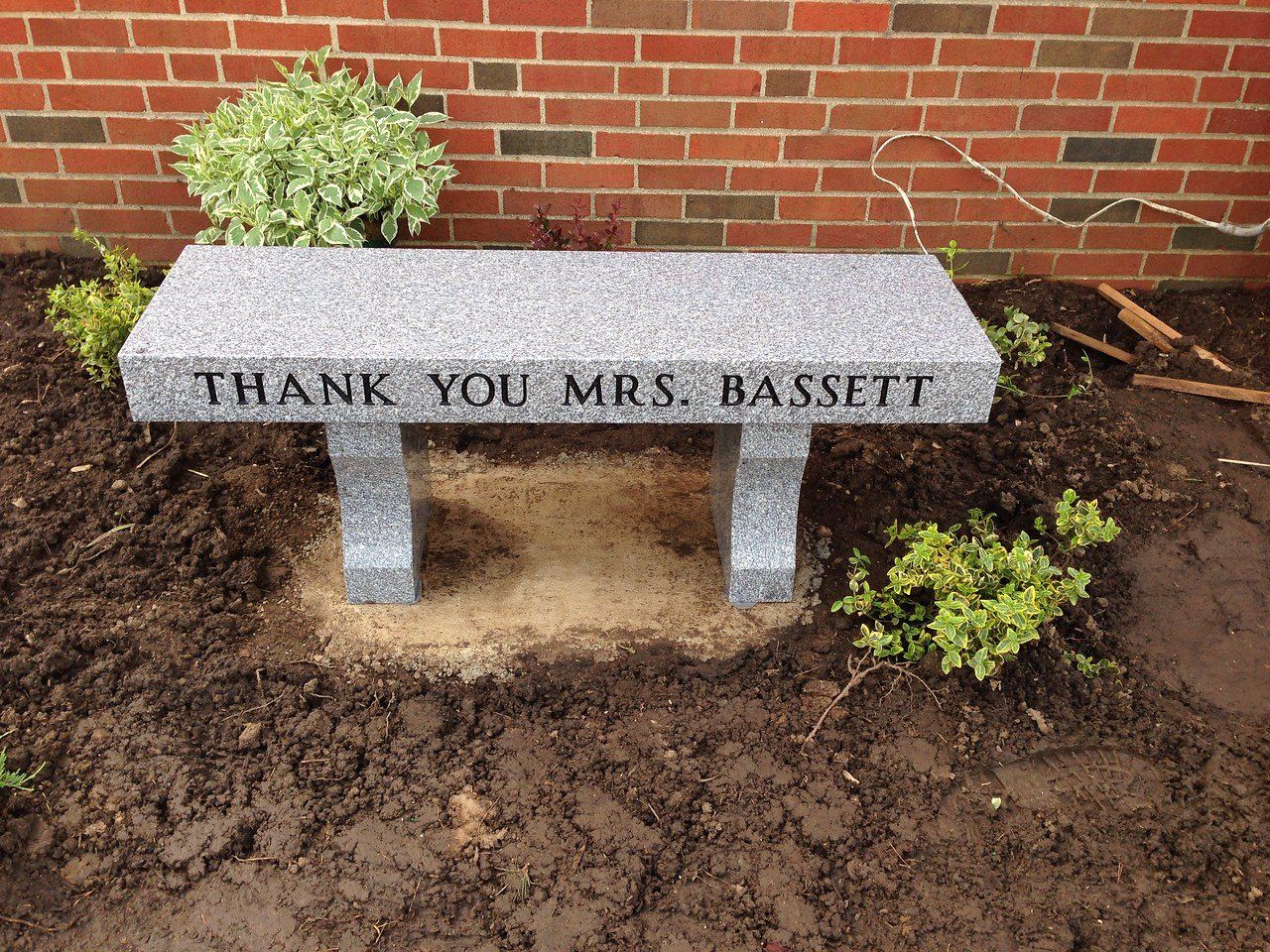 Granite Bench — Willoughby, OH  —  Northcoast Memorials