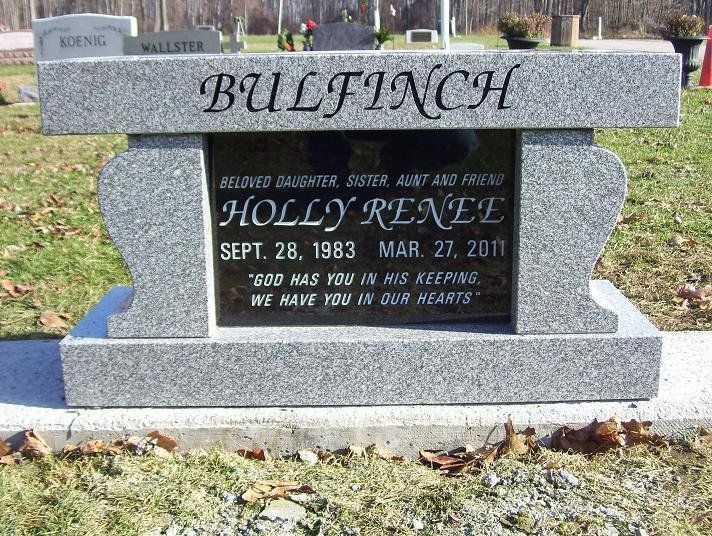 Granite With Headstone Bench — Willoughby, OH  —  Northcoast Memorials