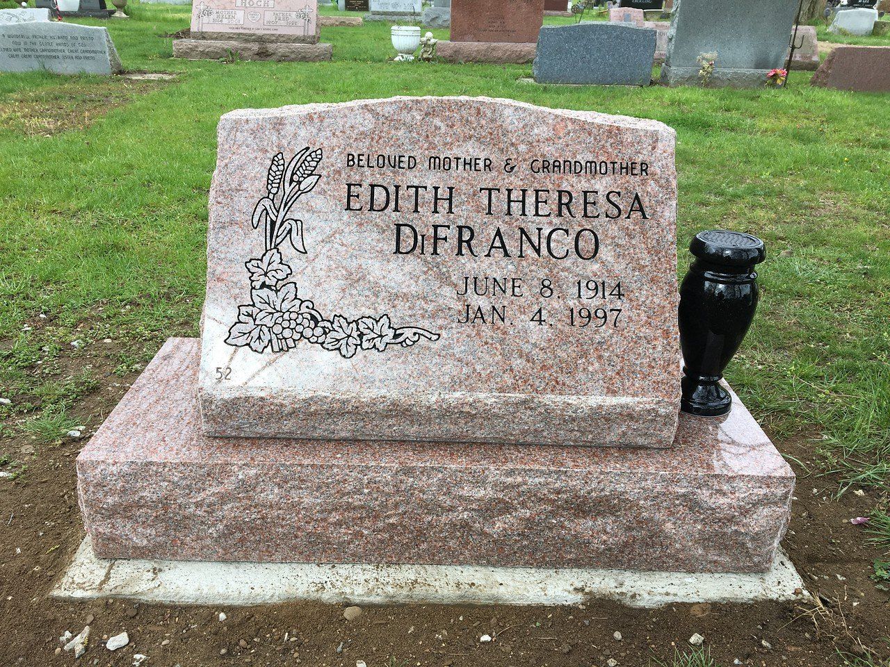 Single Slant With Base Statuary Bronze Colored — Willoughby, OH — Northcoast Memorials