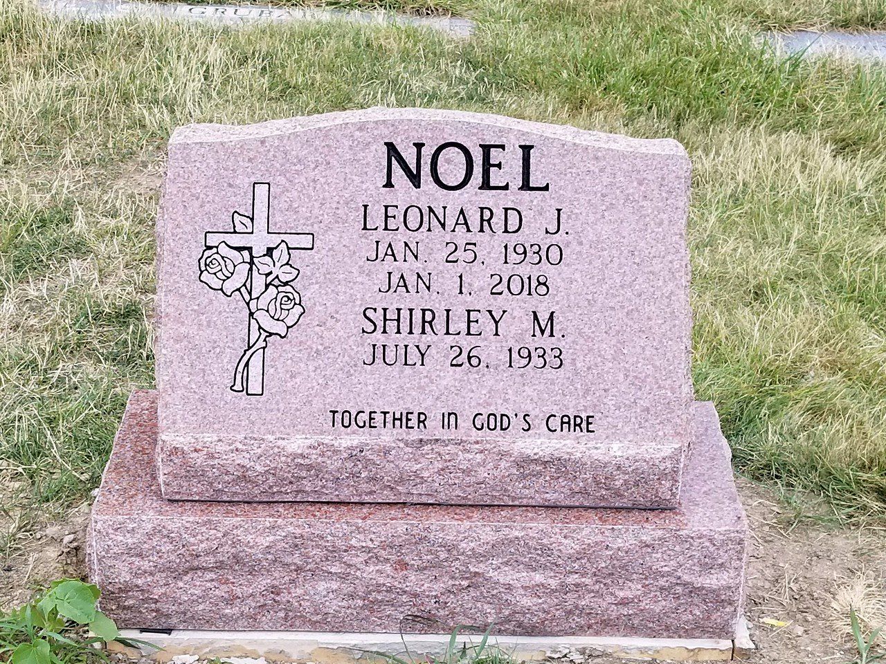 Single Slant With Base Antique Bronze Colored — Willoughby, OH — Northcoast Memorials