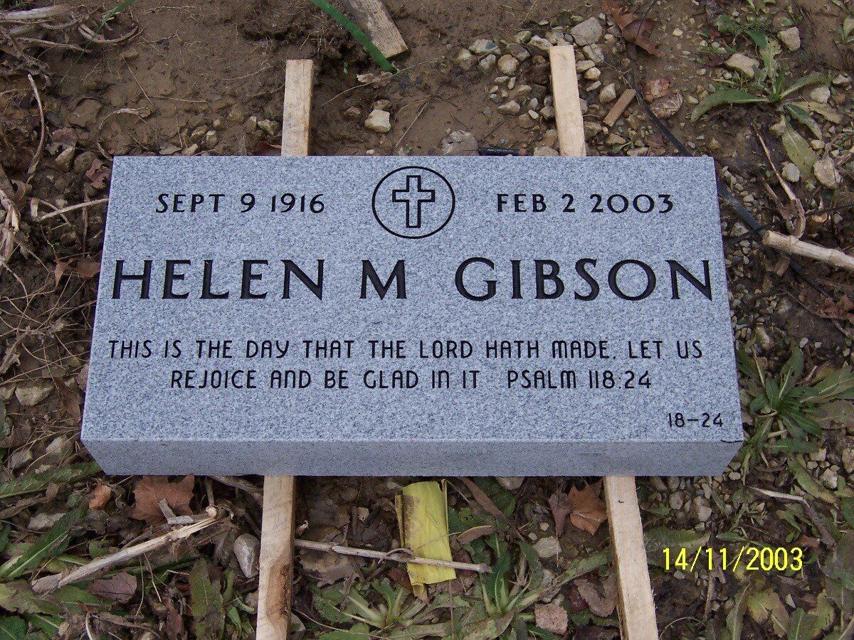 Plain Granite Flush Marker — Willoughby, OH  —  Northcoast Memorials