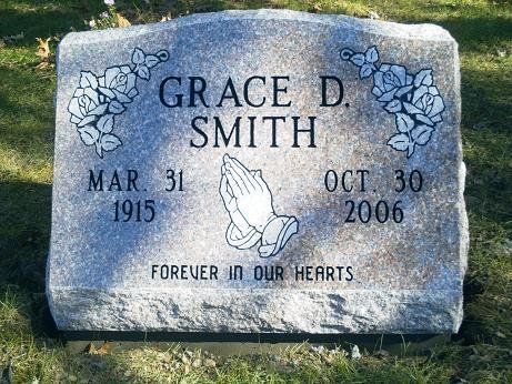 Metal Gray  Colored Slant With Engravings — Willoughby, OH — Northcoast Memorials