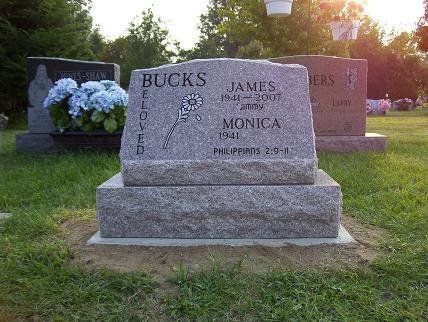 Single Slant With Base Metalcraft Gray Colored — Willoughby, OH — Northcoast Memorials