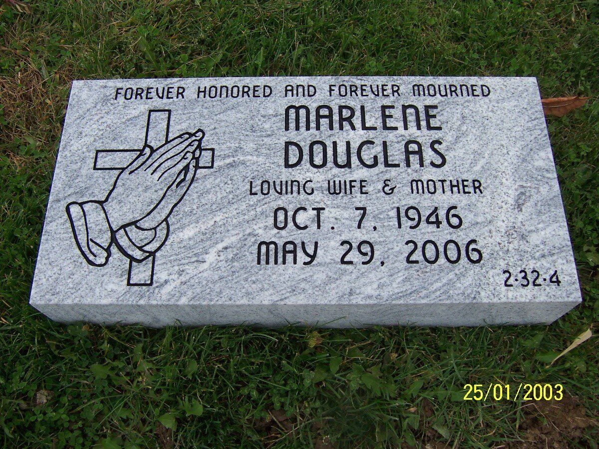 Praying Hands Flush Marker — Willoughby, OH  —  Northcoast Memorials