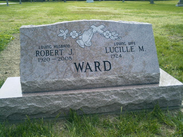 3 Ft. Double Slant With A Base With Praying Hand Engraved — Willoughby, OH — Northcoast Memorials