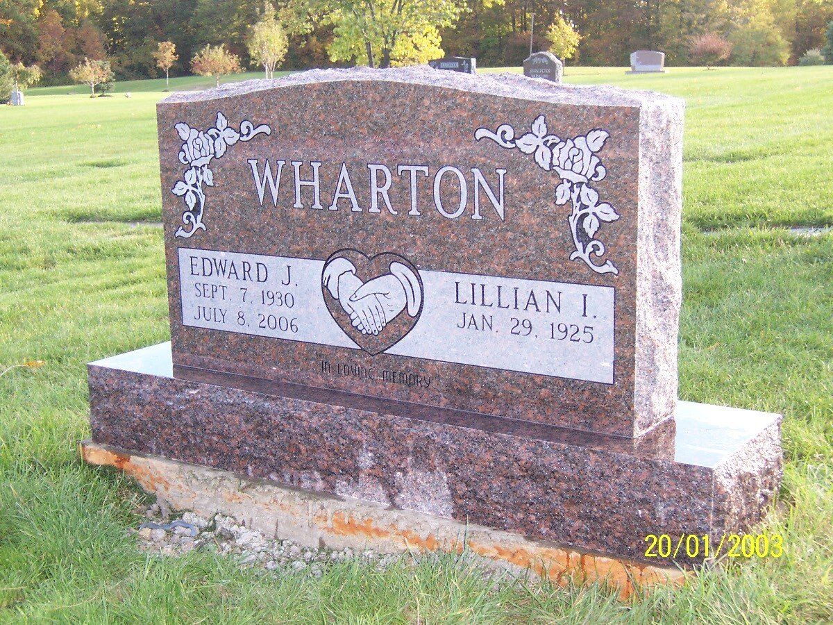 India Rose Granite Monument — Willoughby, OH  —  Northcoast Memorials