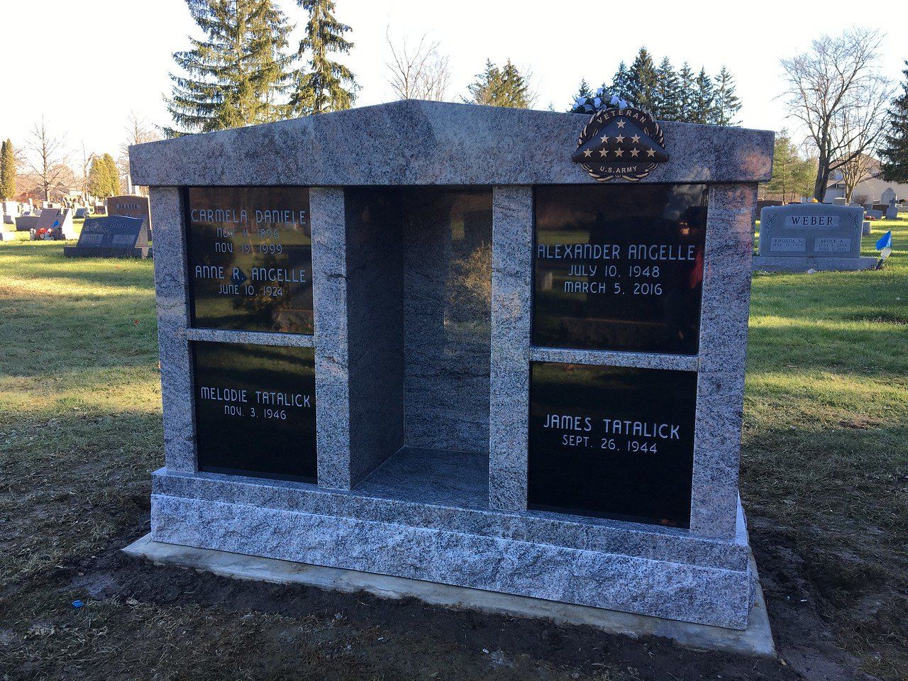 Family Headstone Monument — Willoughby, OH  —  Northcoast Memorials