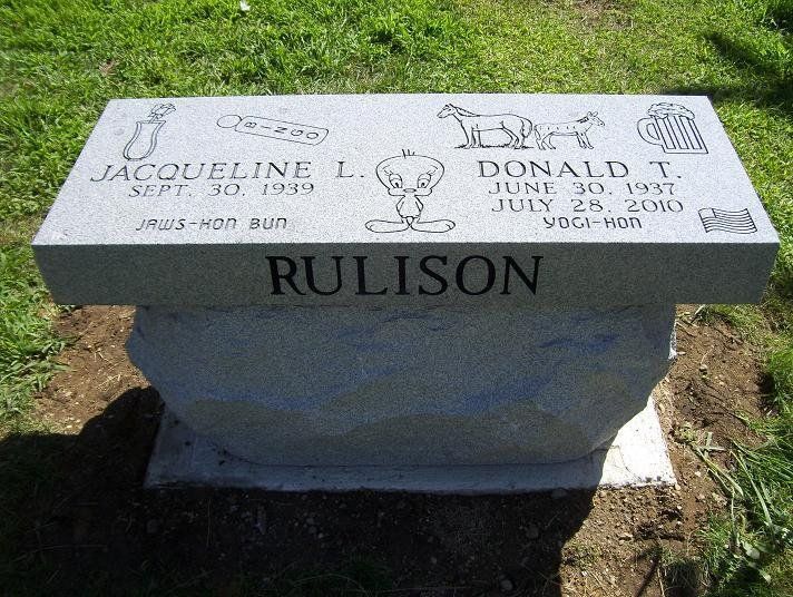 One Seater Bench — Willoughby, OH  —  Northcoast Memorials