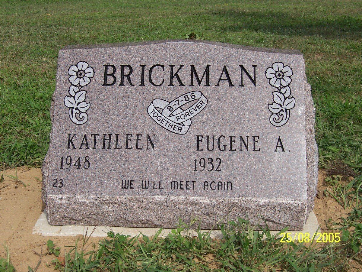 White Colored Slant — Willoughby, OH — Northcoast Memorials