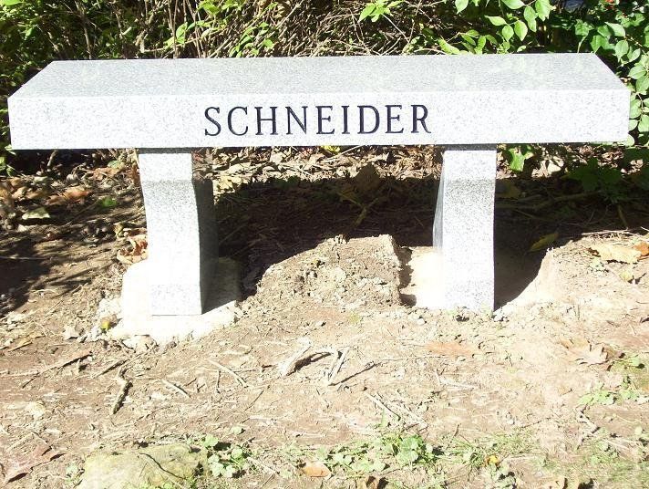 Bench Granite With No Base— Willoughby, OH  —  Northcoast Memorials