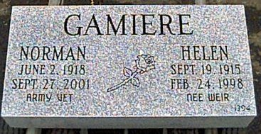 Plain Granite Rose Engraved Flush Marker — Willoughby, OH  —  Northcoast Memorials